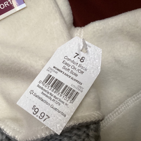 Time and Tru Women’s Comfort Sock Easy On/Off Soft Sole New With Tag - Picture 4 of 5